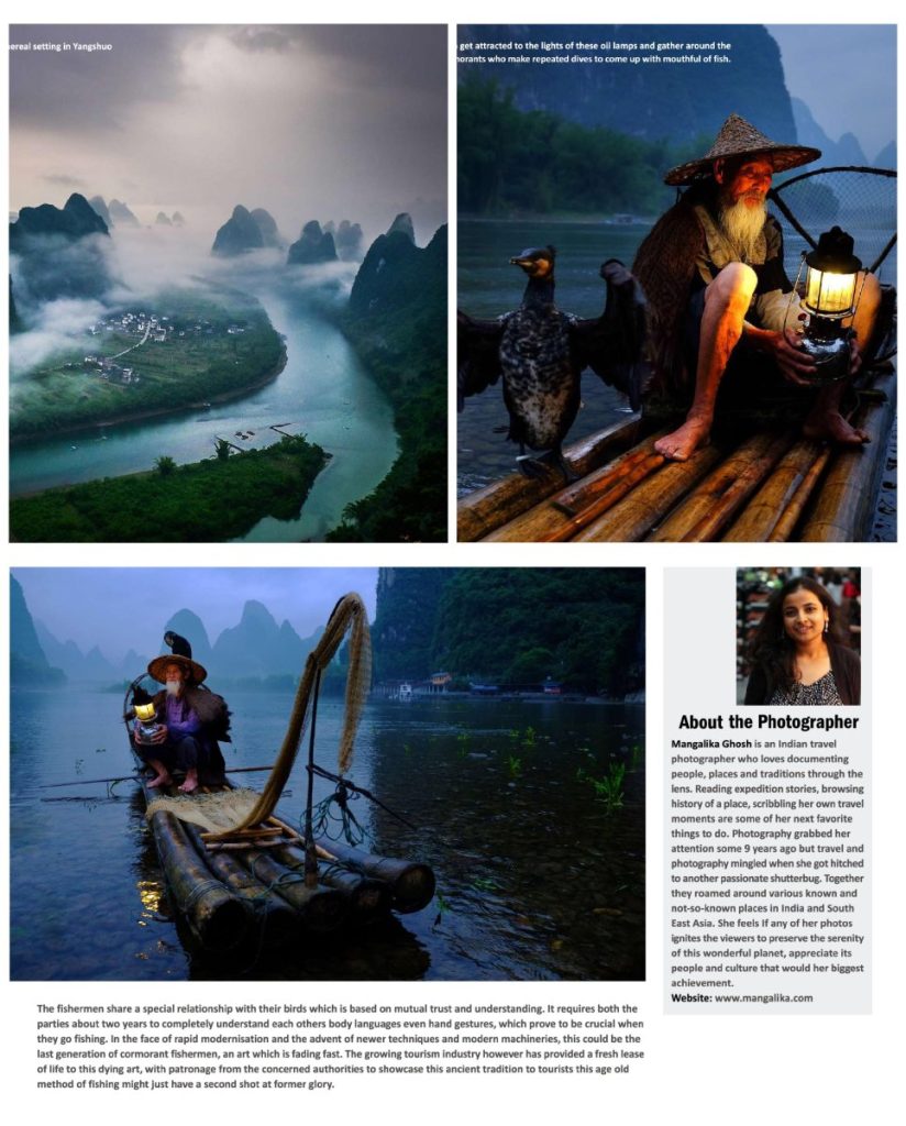 Cormorant fishing photo story published by Indian Photo Arts Magazine – Jan 2019 issue