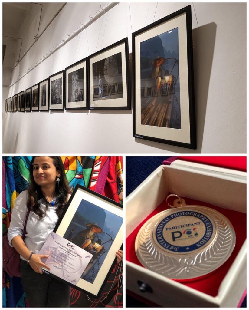 Exhibited at the Academy of Fine Arts, Kolkata