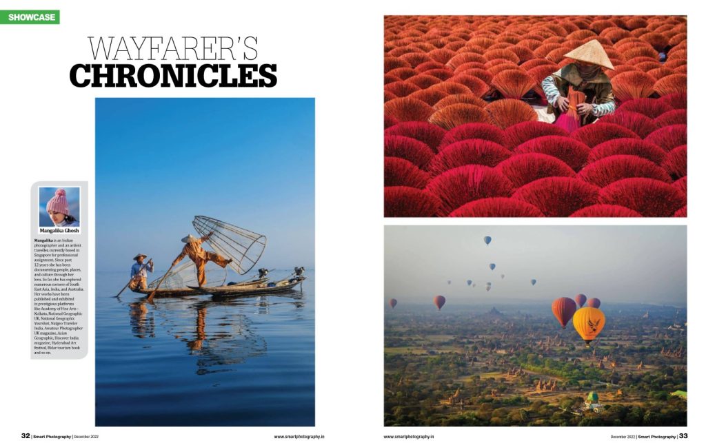 Profile showcase by Smart Photography, India Magazine (Dec 2022 issue)